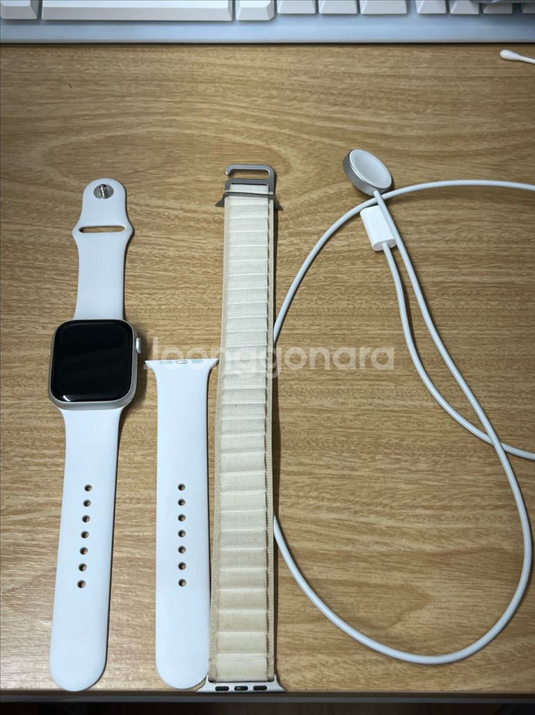 애플워치8 실버 gps 45mm--0