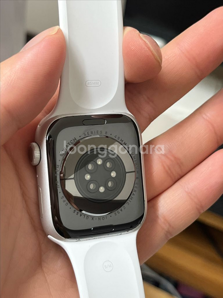 애플워치8 실버 gps 45mm--2