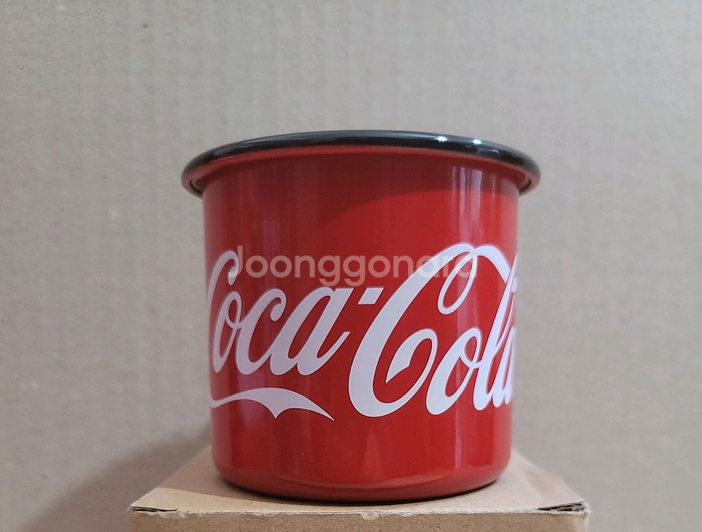 코카콜라 법랑컵 법랑머그컵--0