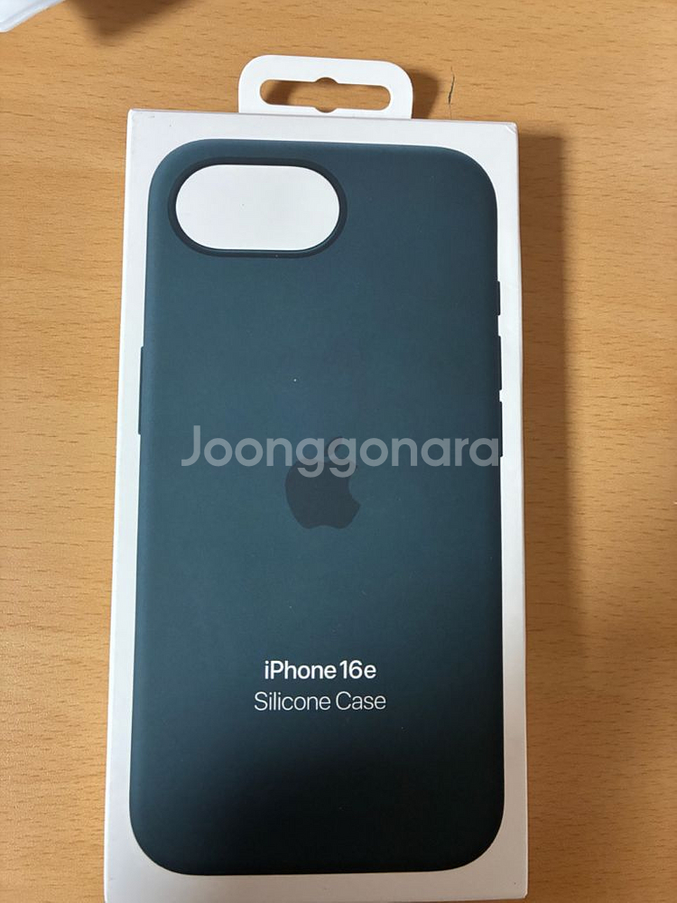 아이폰 16e 정품 실리콘 케이스 레이크 그린--0