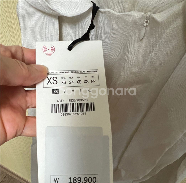 자라 롱원피스 롱드레스 셀프웨딩드레스 (새상품)--9