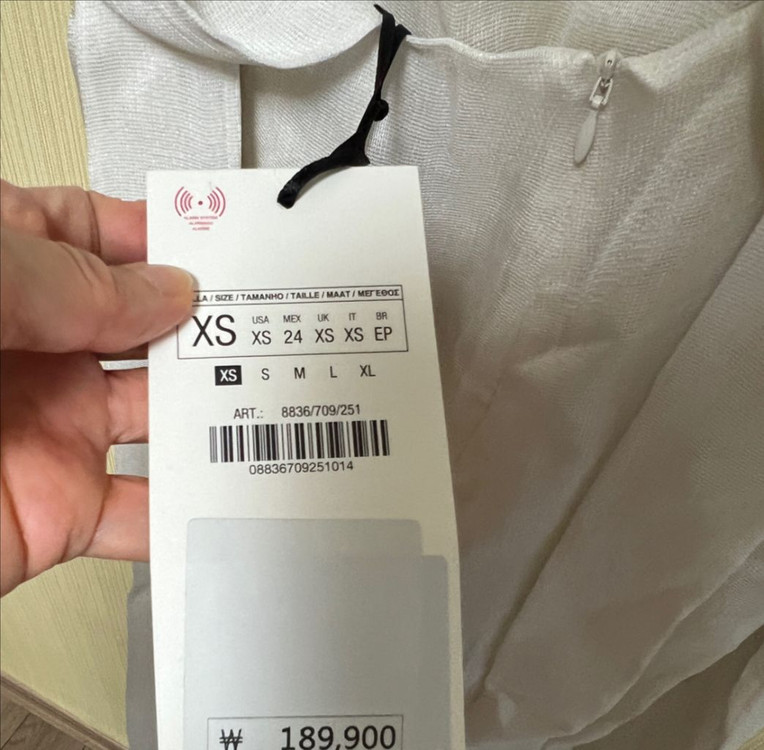 자라 롱원피스 롱드레스 셀프웨딩드레스 (새상품) 이미지
