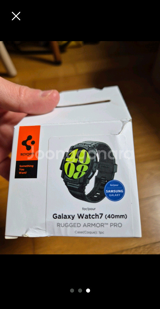 슈피겐 갤럭시워치7 40mm 러기드아머프로 케이스팝니다--1