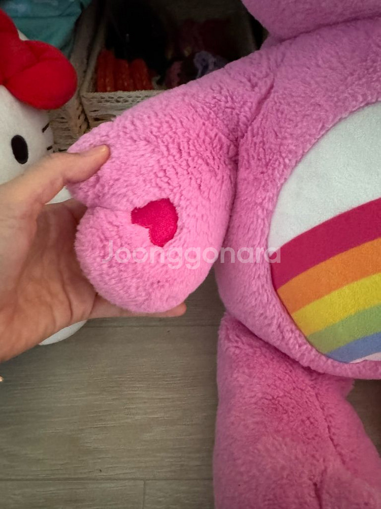 [빈티지 고전] 케어베어 핑크 대형 봉제인형 소장품--2