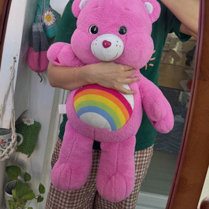[빈티지 고전] 케어베어 핑크 대형 봉제인형 소장품