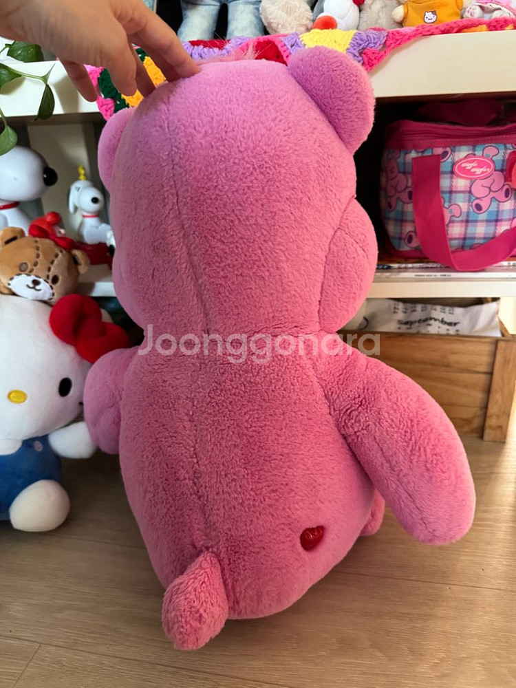 [빈티지 고전] 케어베어 핑크 대형 봉제인형 소장품--4