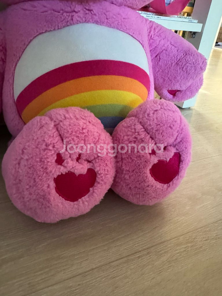 [빈티지 고전] 케어베어 핑크 대형 봉제인형 소장품--7