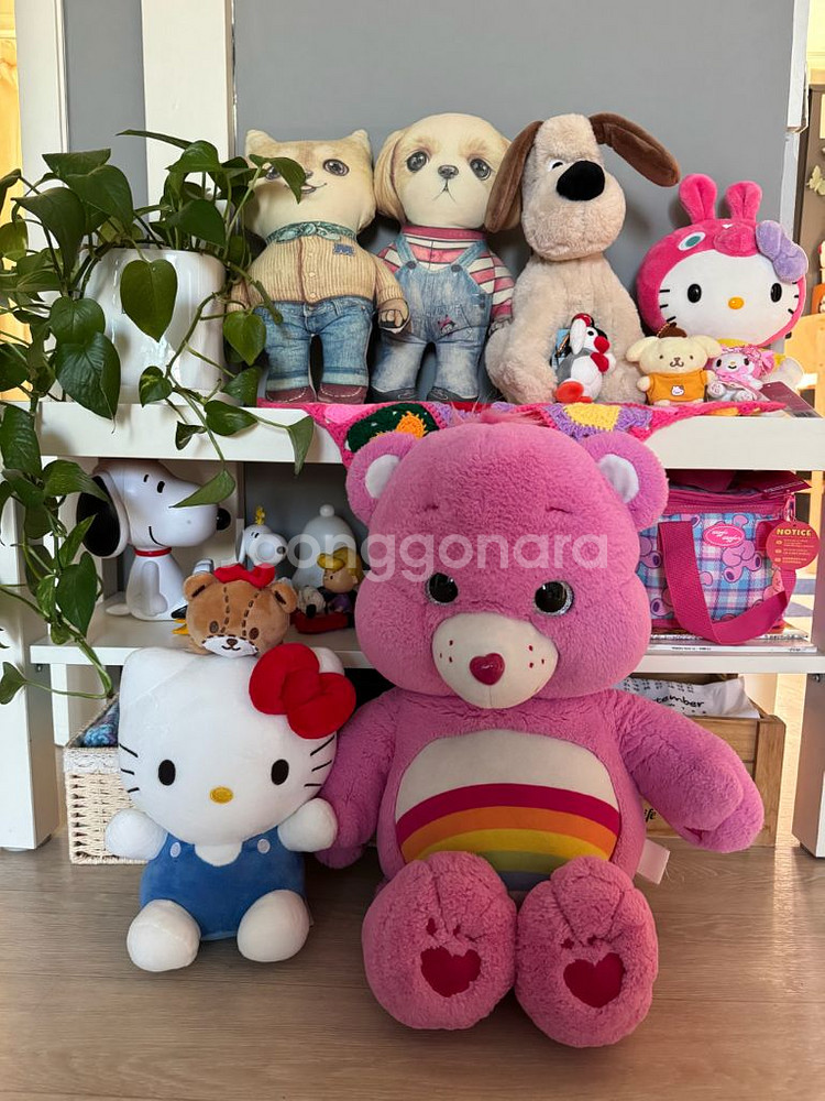 [빈티지 고전] 케어베어 핑크 대형 봉제인형 소장품--8