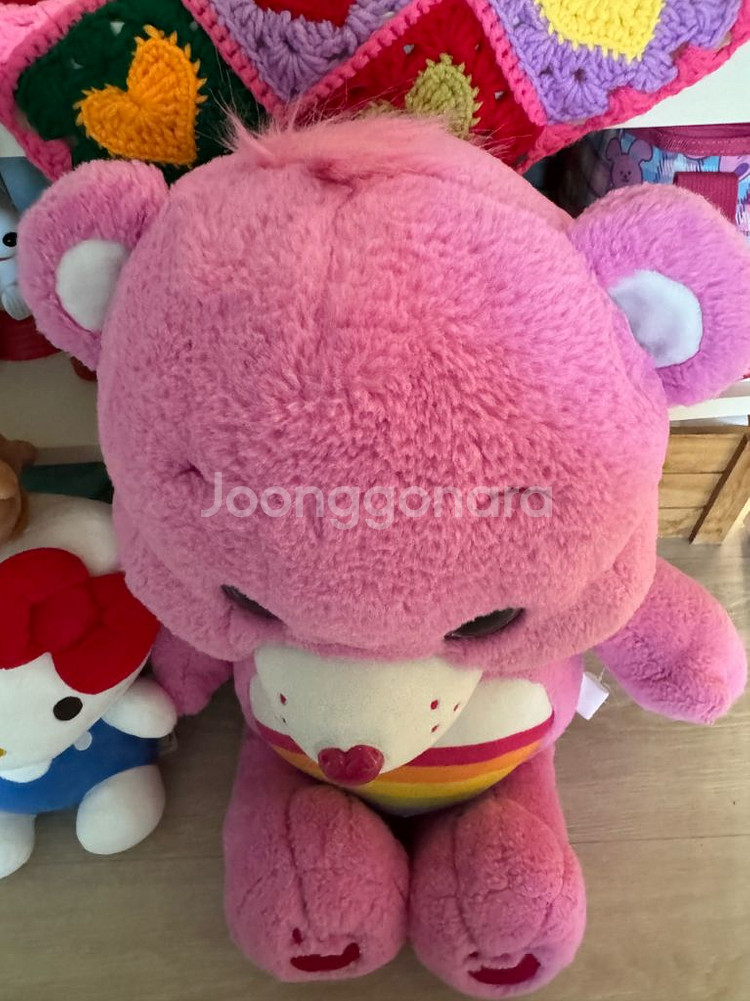 [빈티지 고전] 케어베어 핑크 대형 봉제인형 소장품--5