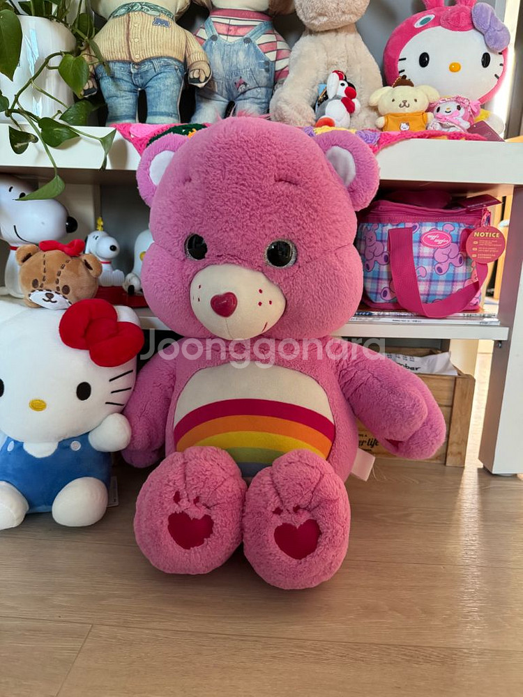 [빈티지 고전] 케어베어 핑크 대형 봉제인형 소장품--9