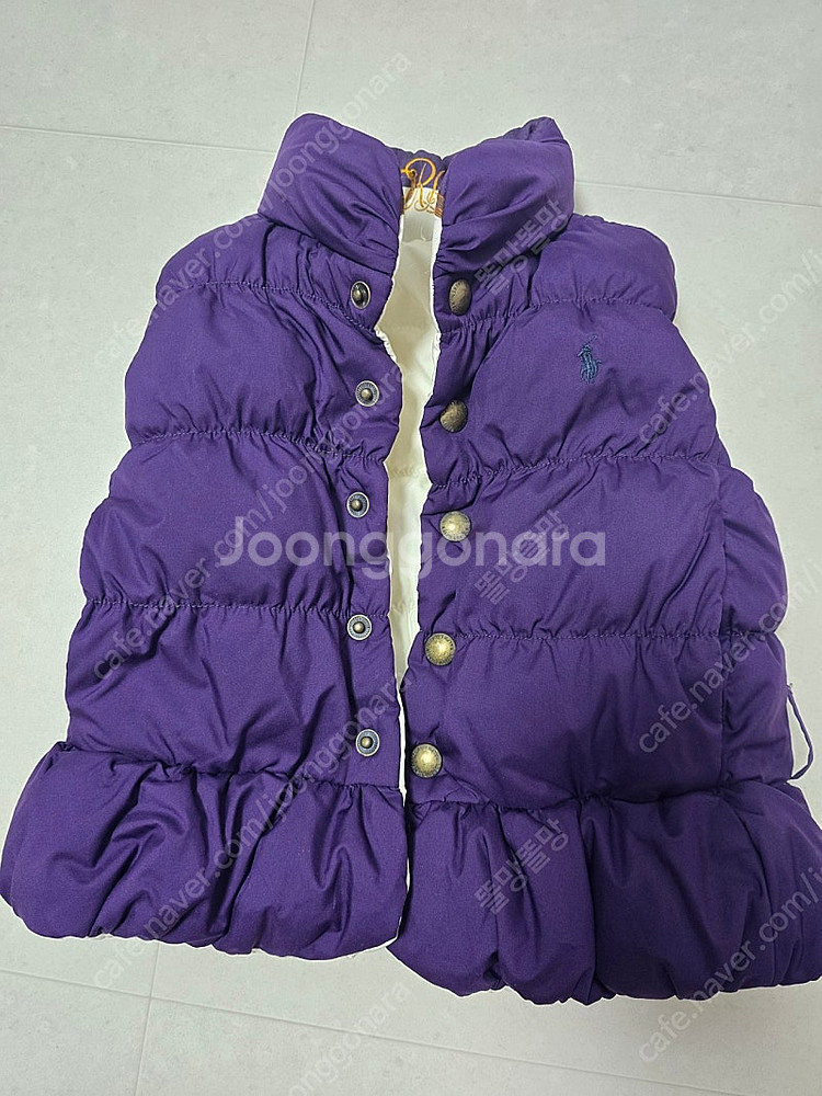 폴로 양면 패딩조끼 2Y--1