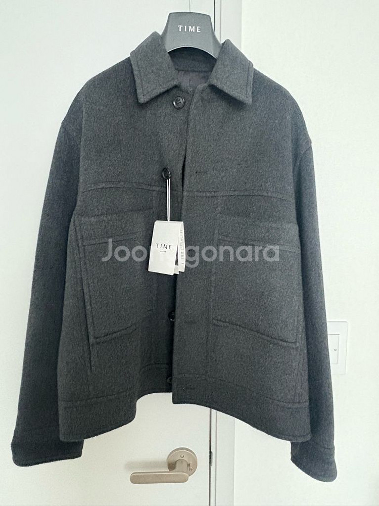 타임옴므 캐시미어 블렌드 포켓 코트(105)--1