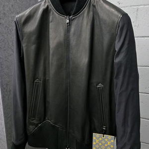 루이비통 레더 LV 모노그램 리버서블 블루종 자켓