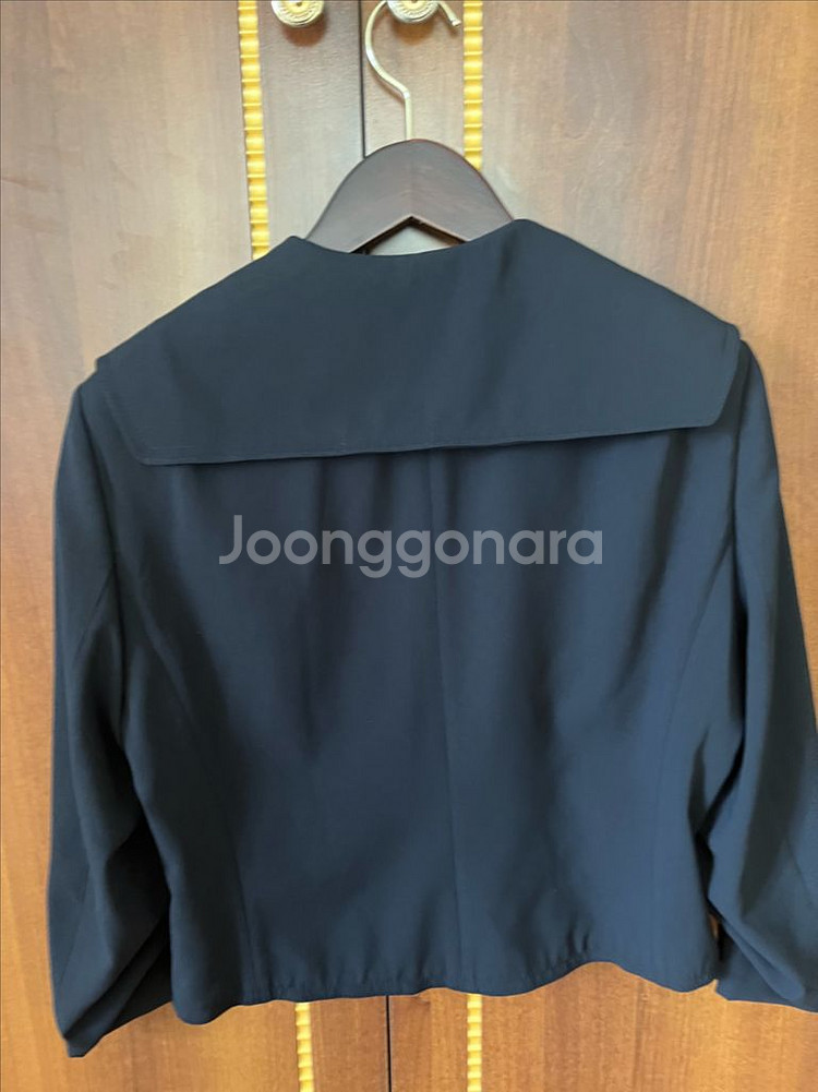 한섬 타임 세일러 자켓 66 블랙--1