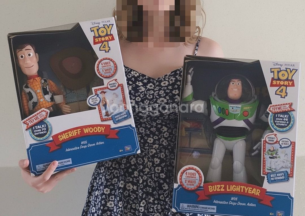 토이스토리 우디&버즈 드롭 다운 액션 피규어 인터랙티브--1