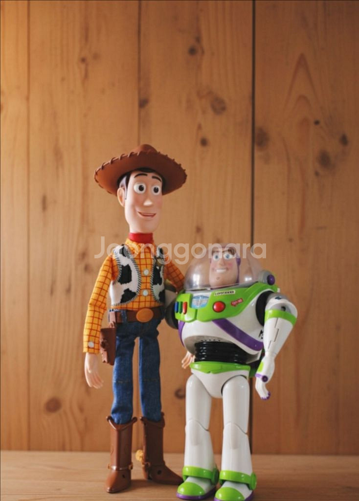 토이스토리 우디&버즈 드롭 다운 액션 피규어 인터랙티브--0