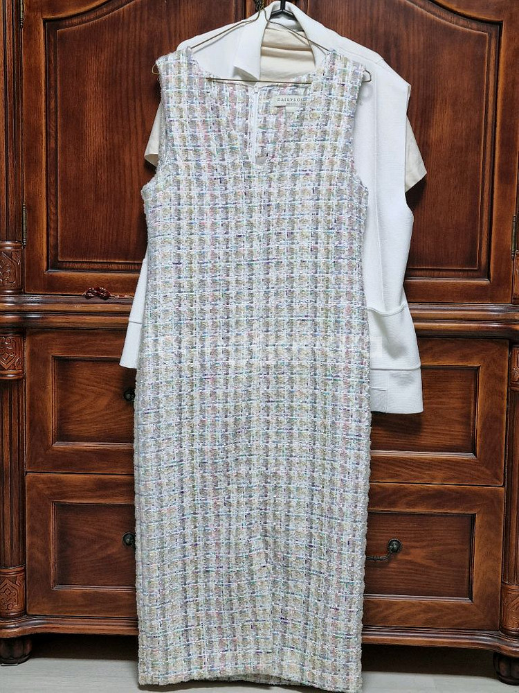 데일리윤 롱트위드원피스--0