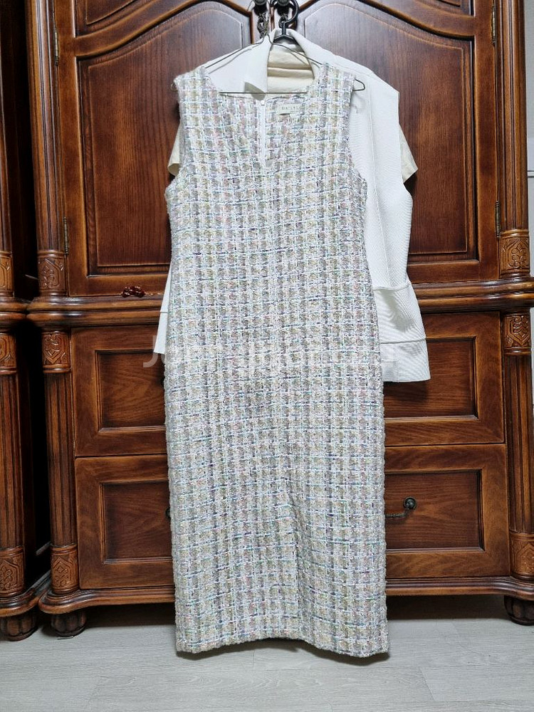 데일리윤 롱트위드원피스--1