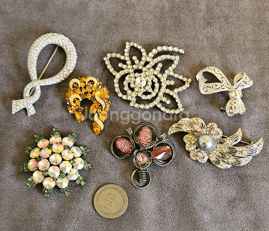 네트로 빈티지 브롯지 모음(7개)--1