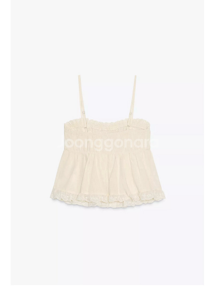 자라 자수 엘라스틱 탑 M사이즈 팝니다 0881/048--3