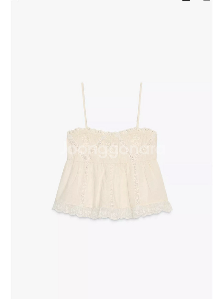 자라 자수 엘라스틱 탑 M사이즈 팝니다 0881/048--2