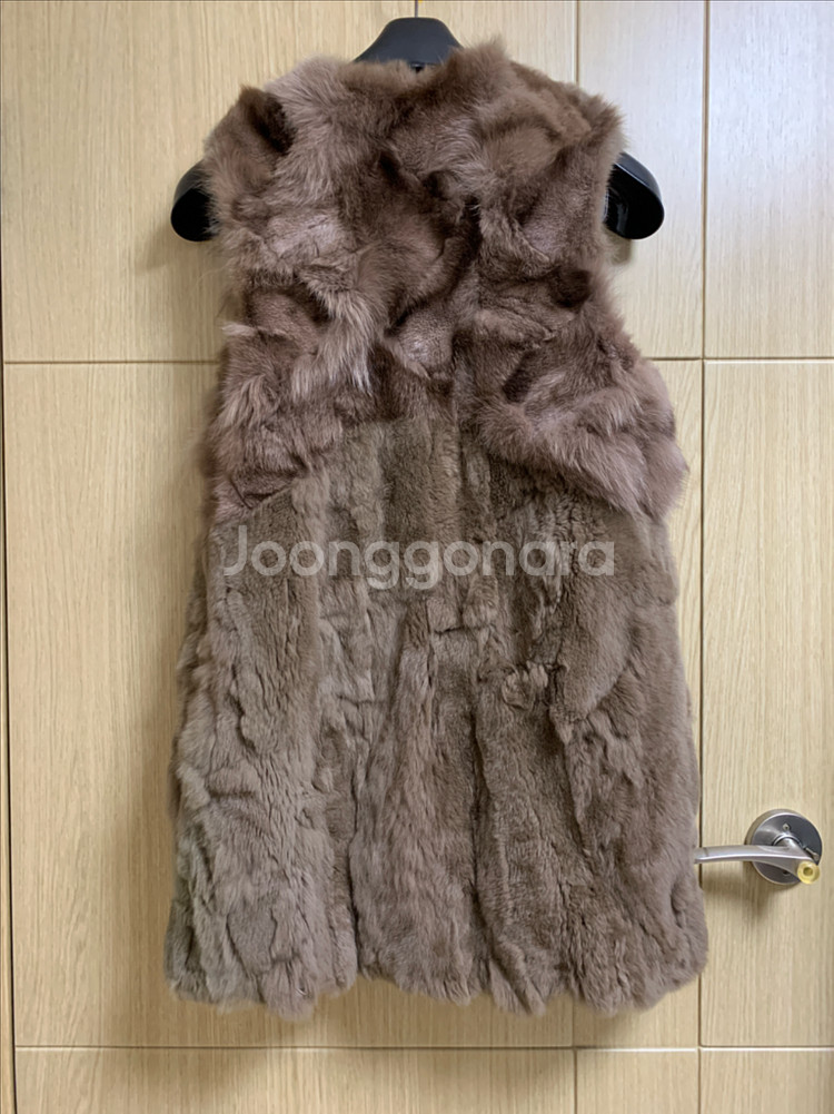 토끼 여우 털조끼--1