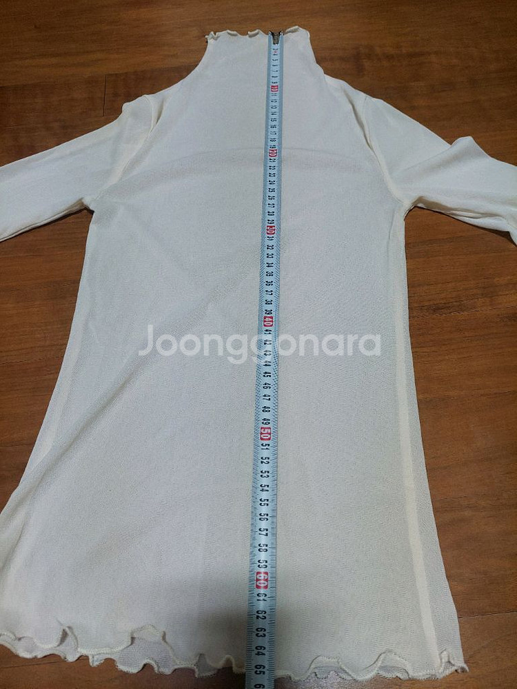 시스루 폴라넥 긴팔 블라우스 아이보리--1