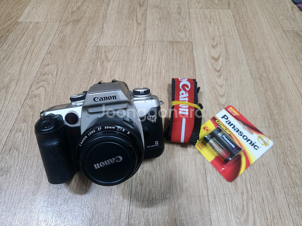 캐논 EOS 55 실버바디및 50mm F1.8 II 렌--0