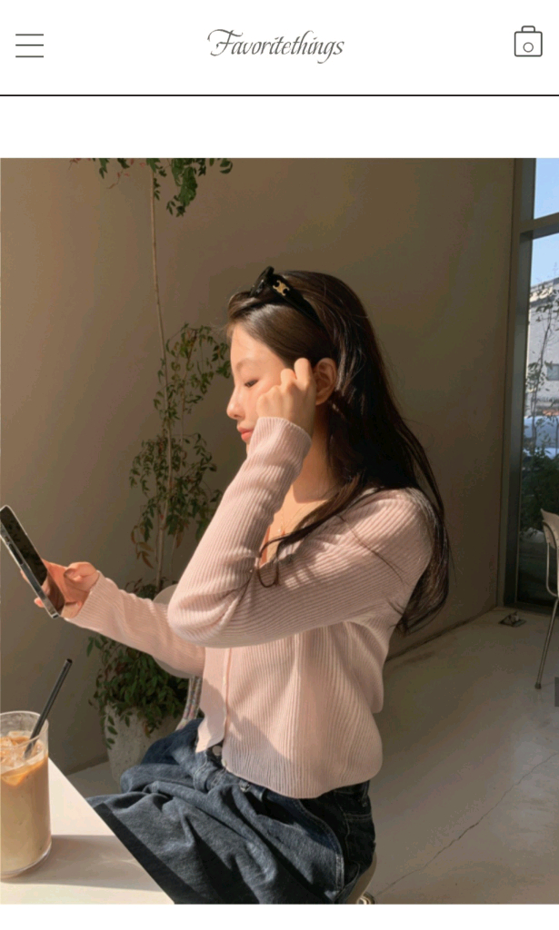 (새상품)페이보릿띵스 가디건 moi cardigan--1