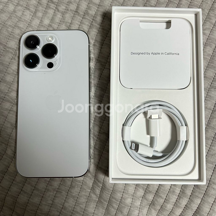 아이폰 14프로 256GB 실버 박스 +케이블포함--0