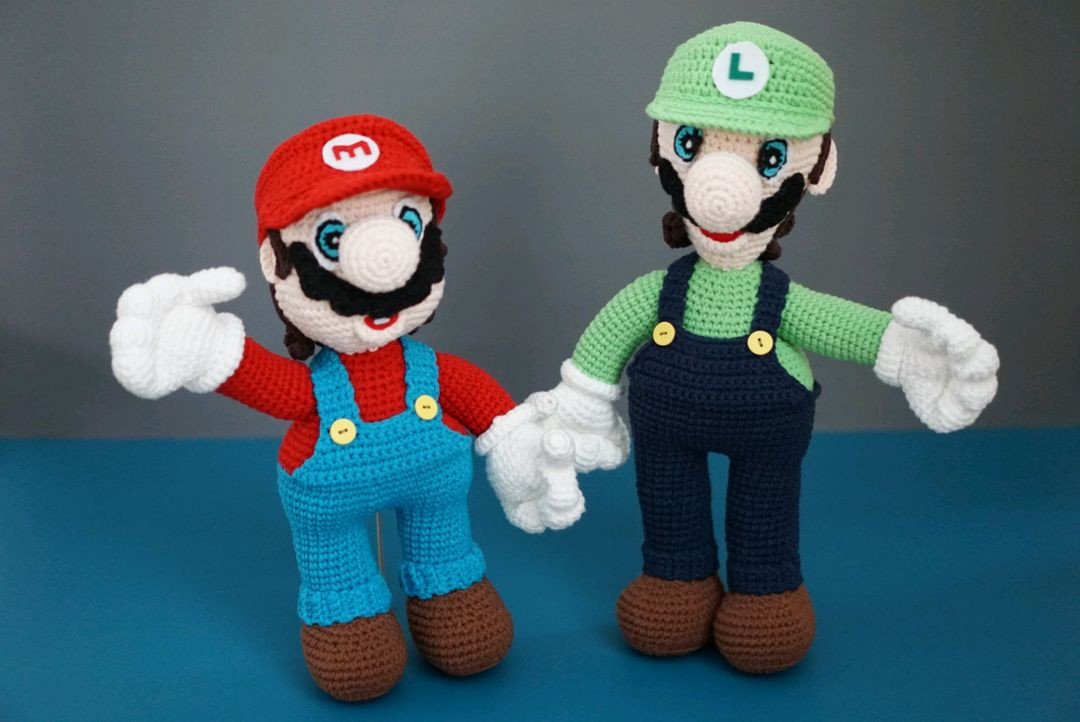 슈퍼마리오 루이지 손뜨개 인형 (계좌거래)--0