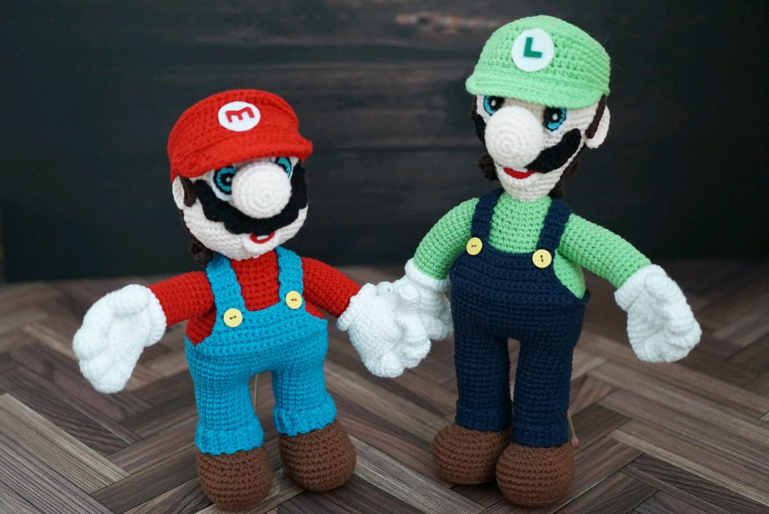 슈퍼마리오 루이지 손뜨개 인형 (계좌거래)--7
