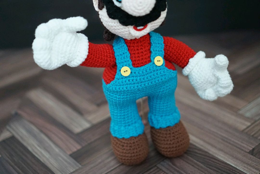 슈퍼마리오 루이지 손뜨개 인형 (계좌거래)--2