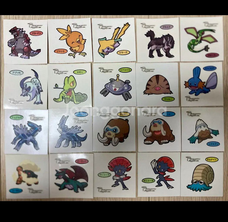 포켓몬카드 포켓몬 일판 데코씰 20장 팝니다--0