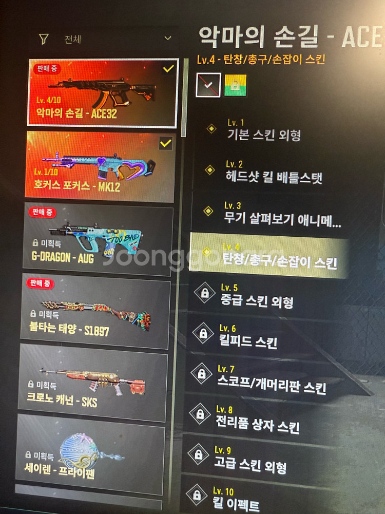 스팀배그 부가티,한나,성장형 팔아요--0