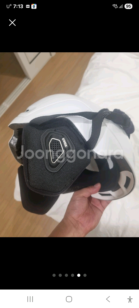 Uvex 스키 헬멧 L(화이트)--4