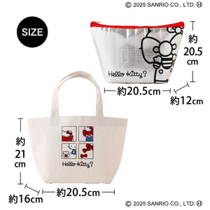 산리오 헬로키티 토트백 가방.보냉백미니 1개 미개봉새것