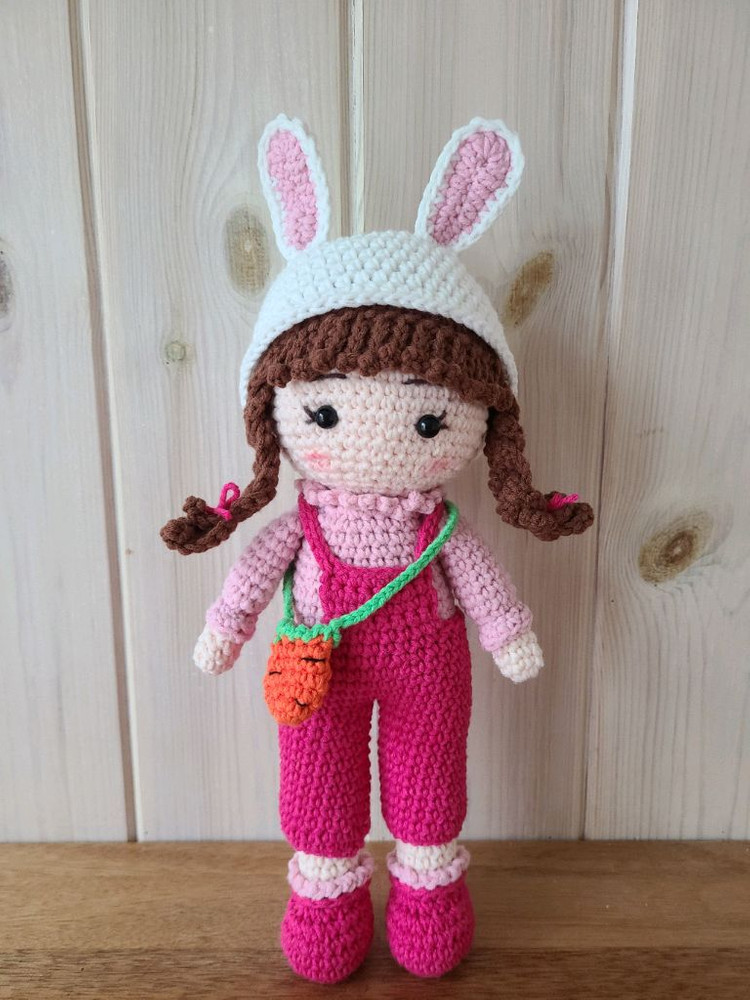 토끼모자 당근가방 소녀 인형 (계좌거래)--1