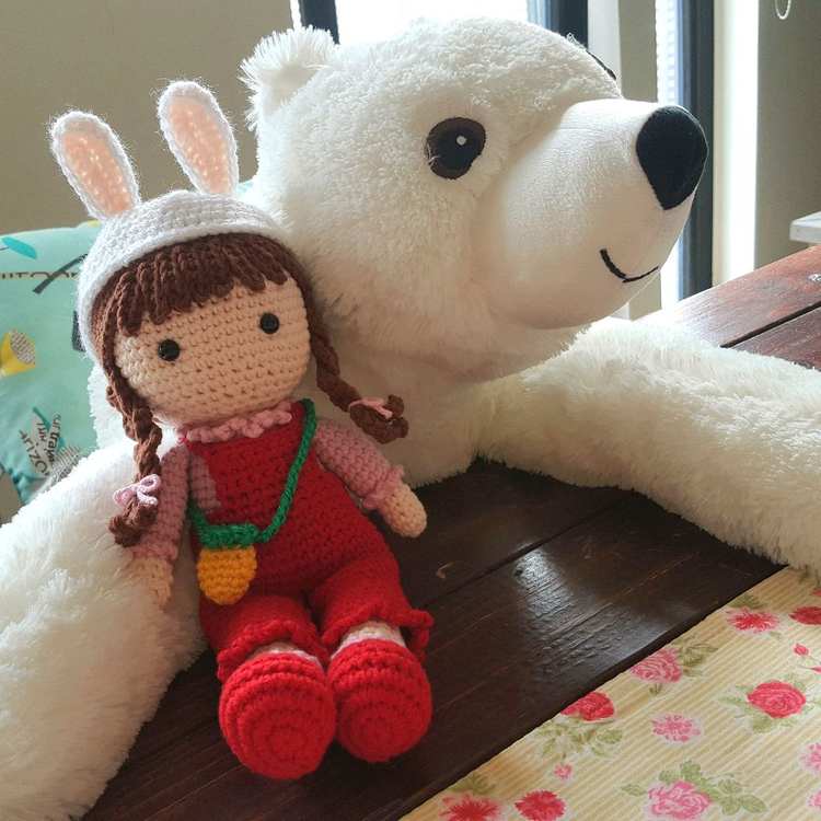 토끼모자 당근가방 소녀 인형 (계좌거래)--0