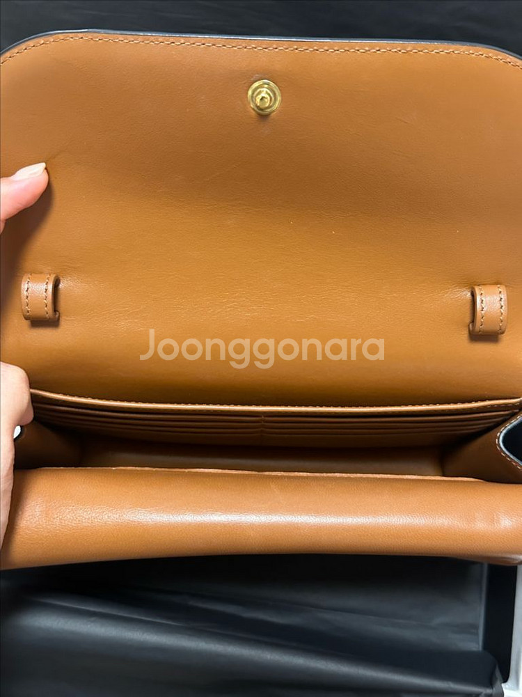 셀린느 트리옹프 월렛온스트랩 정품--1