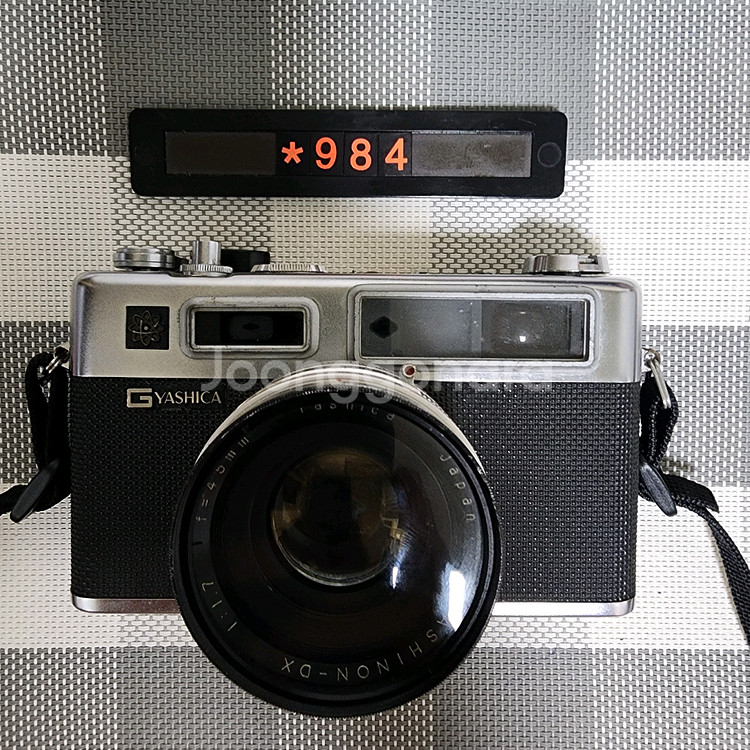 야시카 일렉트로 35 g 필름카메라 실버바디--0