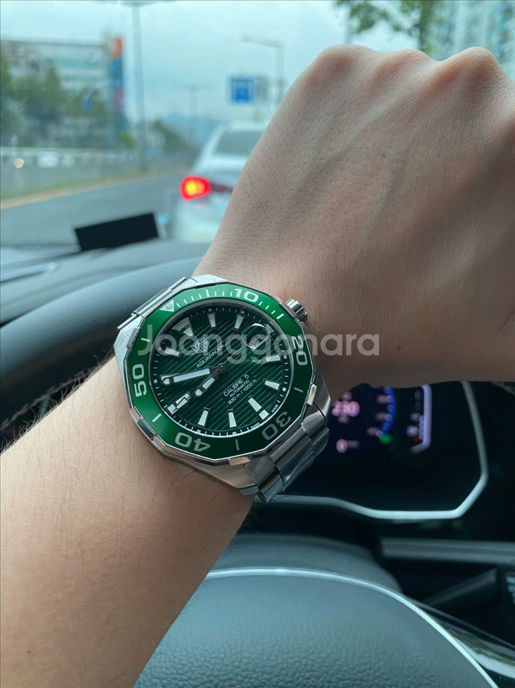 태그호이어 아쿠아레이서 그린 헐크 녹판 43mm 판매!--0