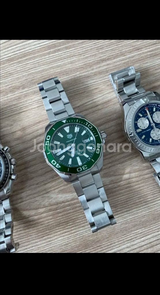 태그호이어 아쿠아레이서 그린 헐크 녹판 43mm 판매!--2