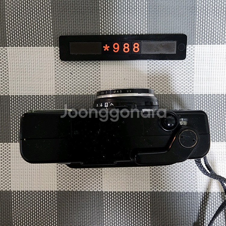 코니카 EF3 D 블랙 필름카메라--1