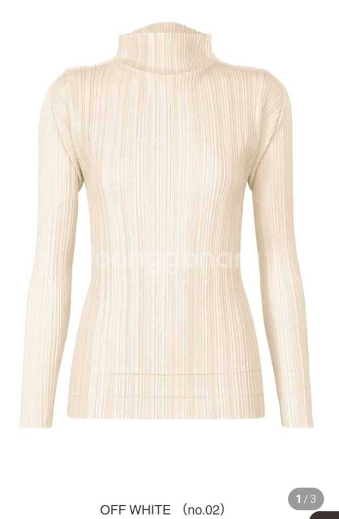 플리츠플리즈 소프트플리츠 하이넥 25년10월 새상품--0