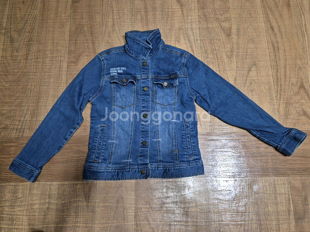 레노마 140사이즈 청 데님 자켓--4