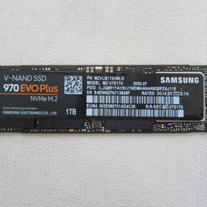 삼성전자 970 EVO Plus M.2 NVMe 1TB
