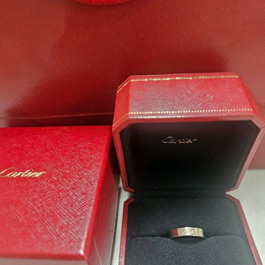 C드 까르띠에 반지 4mm 플래티늄 53호 싸게 팝니다