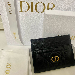 Dior 디올 카로 카드 지갑 블랙