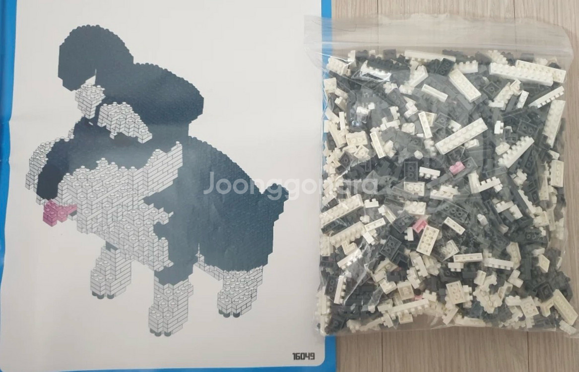 슈나우저 나노블럭 2100pcs (분해완료)--1